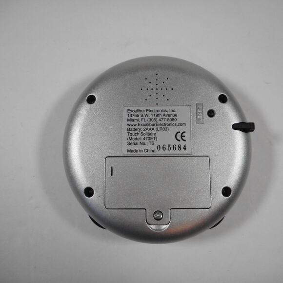 Excalibur Touch Screen Handheld Solitaire, Tested & Working - Picture 3 of 4